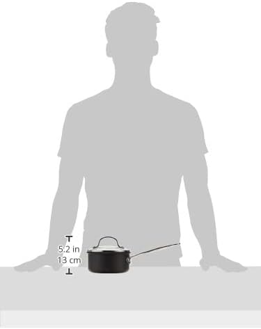 Cuisinart 1-Quart Saucepan, Chef's Classic Nonstick Hard Anodized Saucepan w/Cover, 619-14