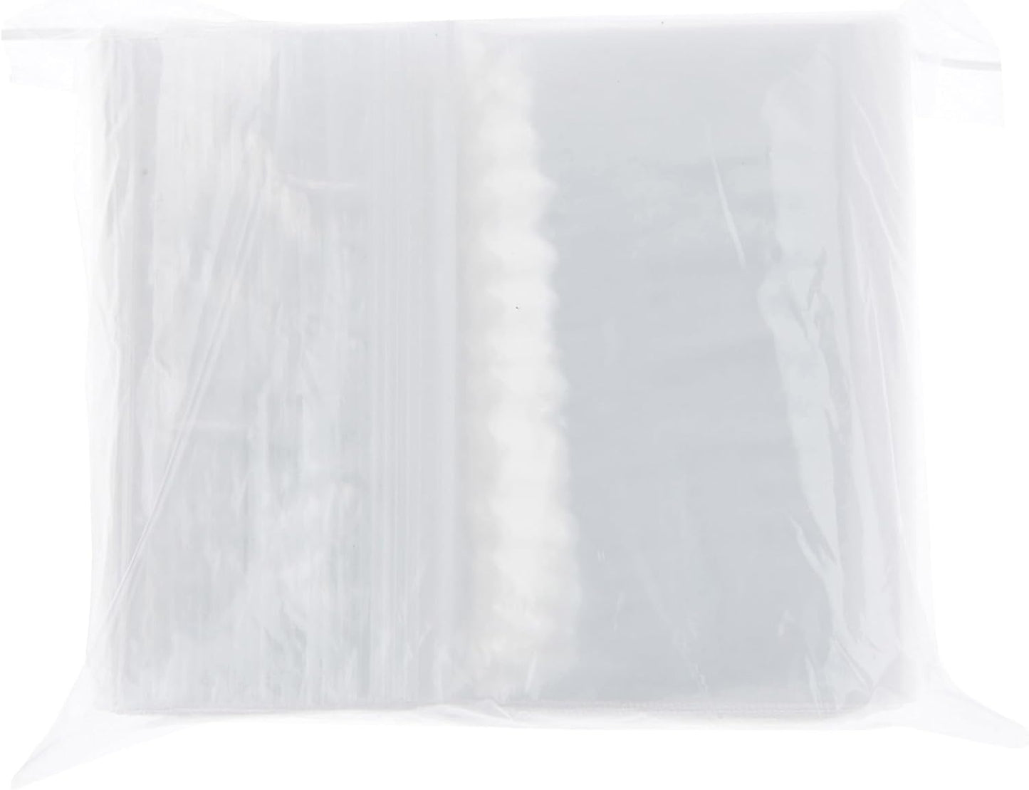 Plymor 6" x 10" (Pack of 200), 4 Mil Heavy Duty Zipper Reclosable Plastic Bags