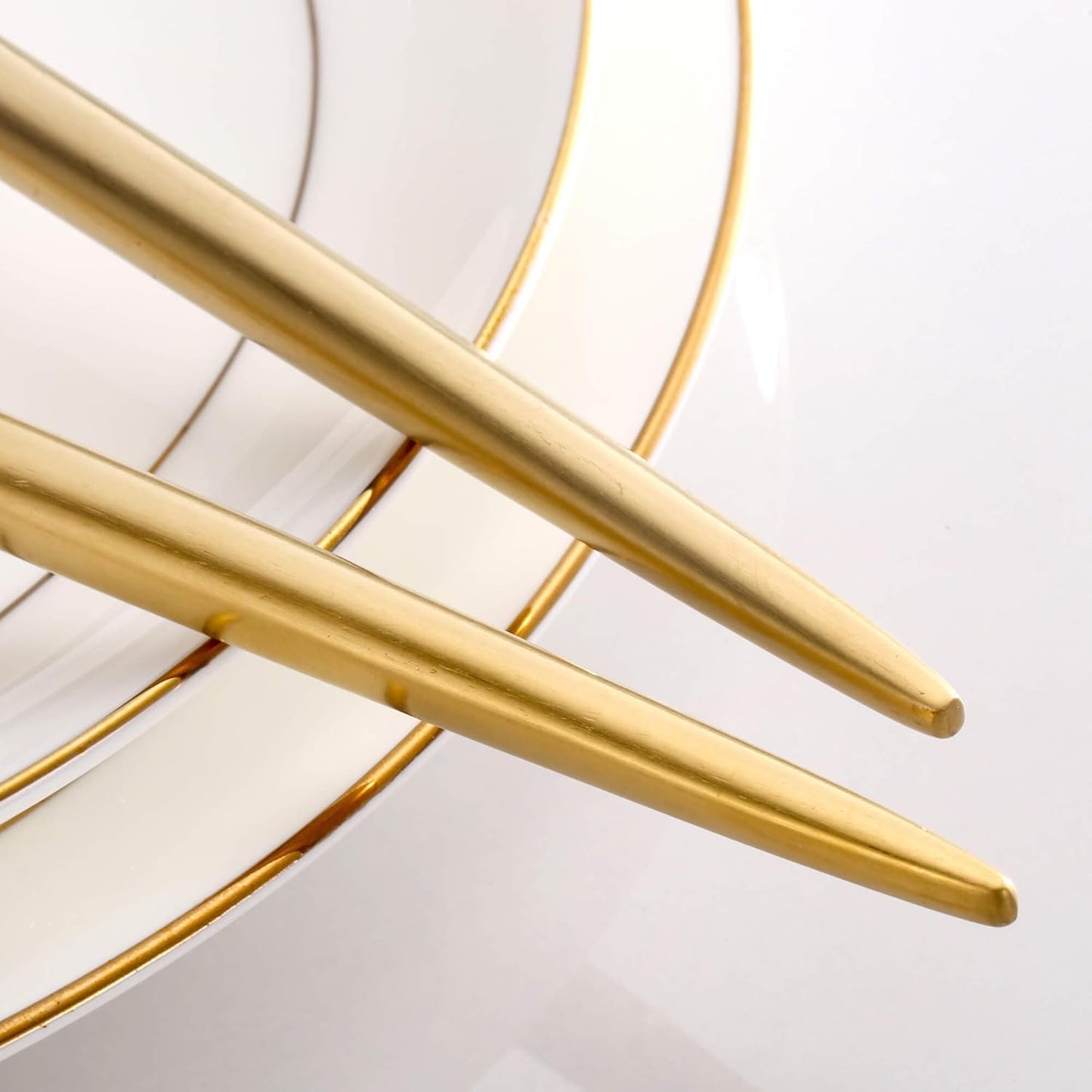 Gold Salad Serving Utensils,Serving Spoons Stainless Steel,2Pcs Long Handle Salad Servers 11.42 Inch,Salad Utensils for Serving,Matte Finish,Dishwasher Safe