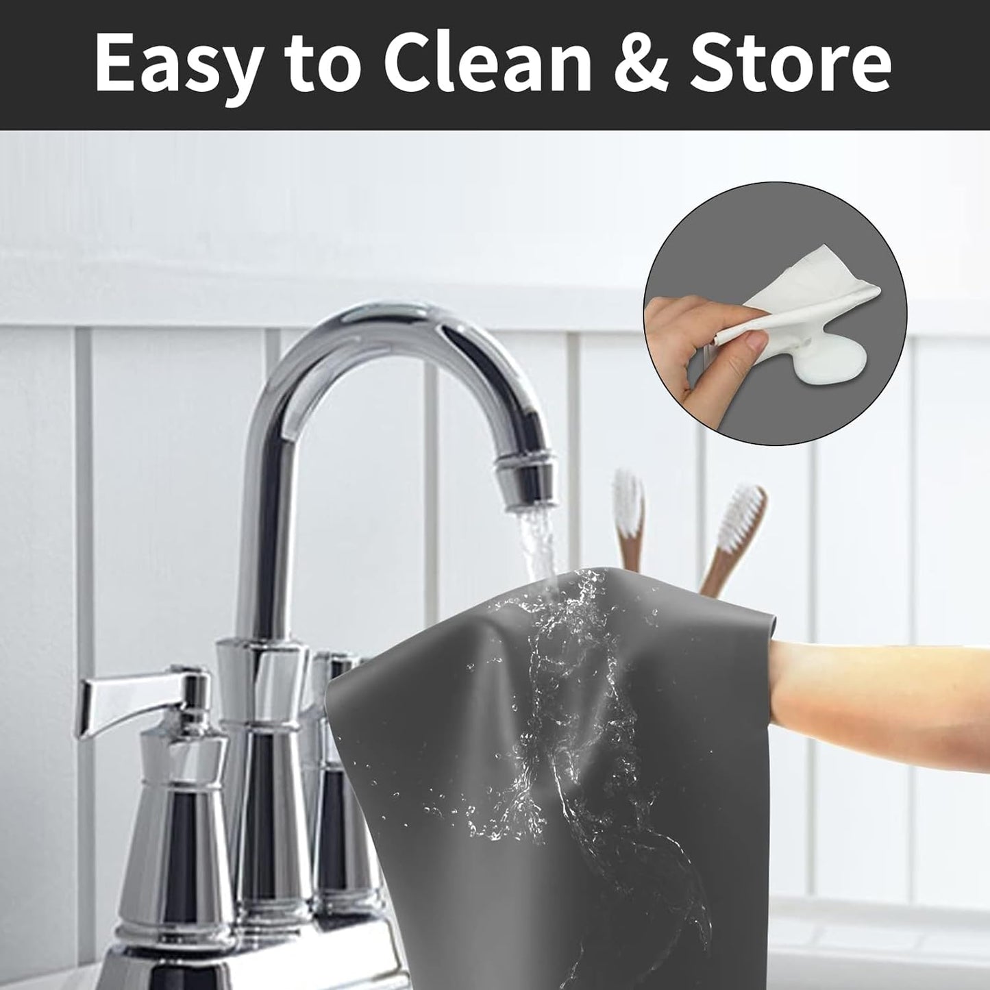 2MM Extra Thick Silicone Mats for Kitchen Counter 23.6" x 15.7" x0.08"(60cmx40cm), Kitchen Island Heat-Resistant Coffee Mat, Non-slip Desk Protect Mat, Multipurpose Countertop Protector (Light Grey)