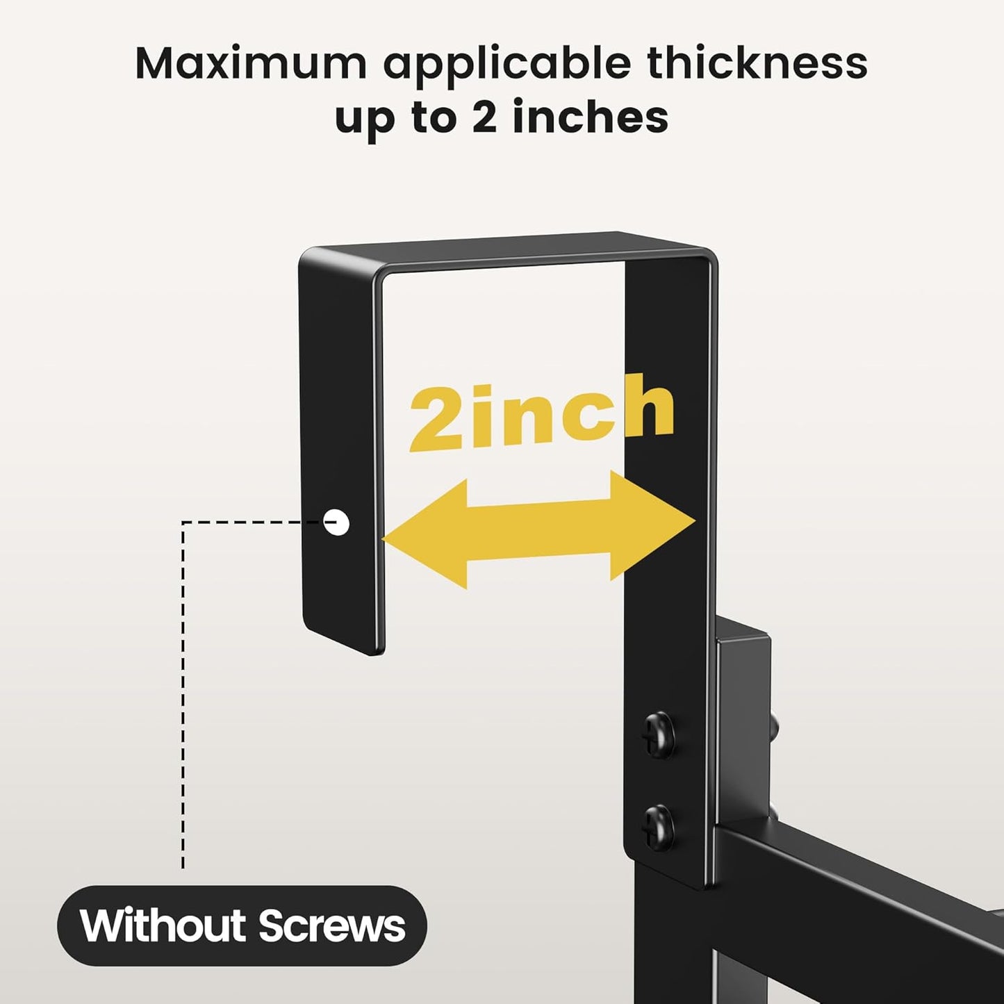 Pantry Door Organizer 12 Inch Wide, 8 Tier Hanging Adjustable Over the Door Spice Rack For Narrow Space,Matt Black