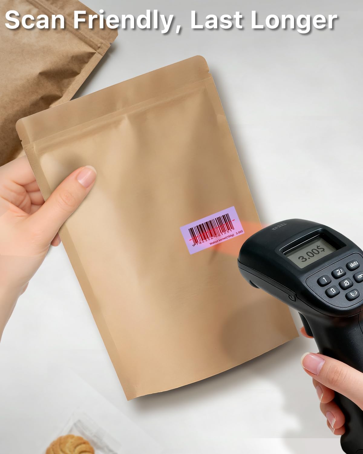 iEager 2x1 Inch Thermal Labels, Purple Rectangle Thermal Printer Stickers, Durable Shipping Label Printer Sticker for Barcode, Name, Address, 1000 Labels/Roll