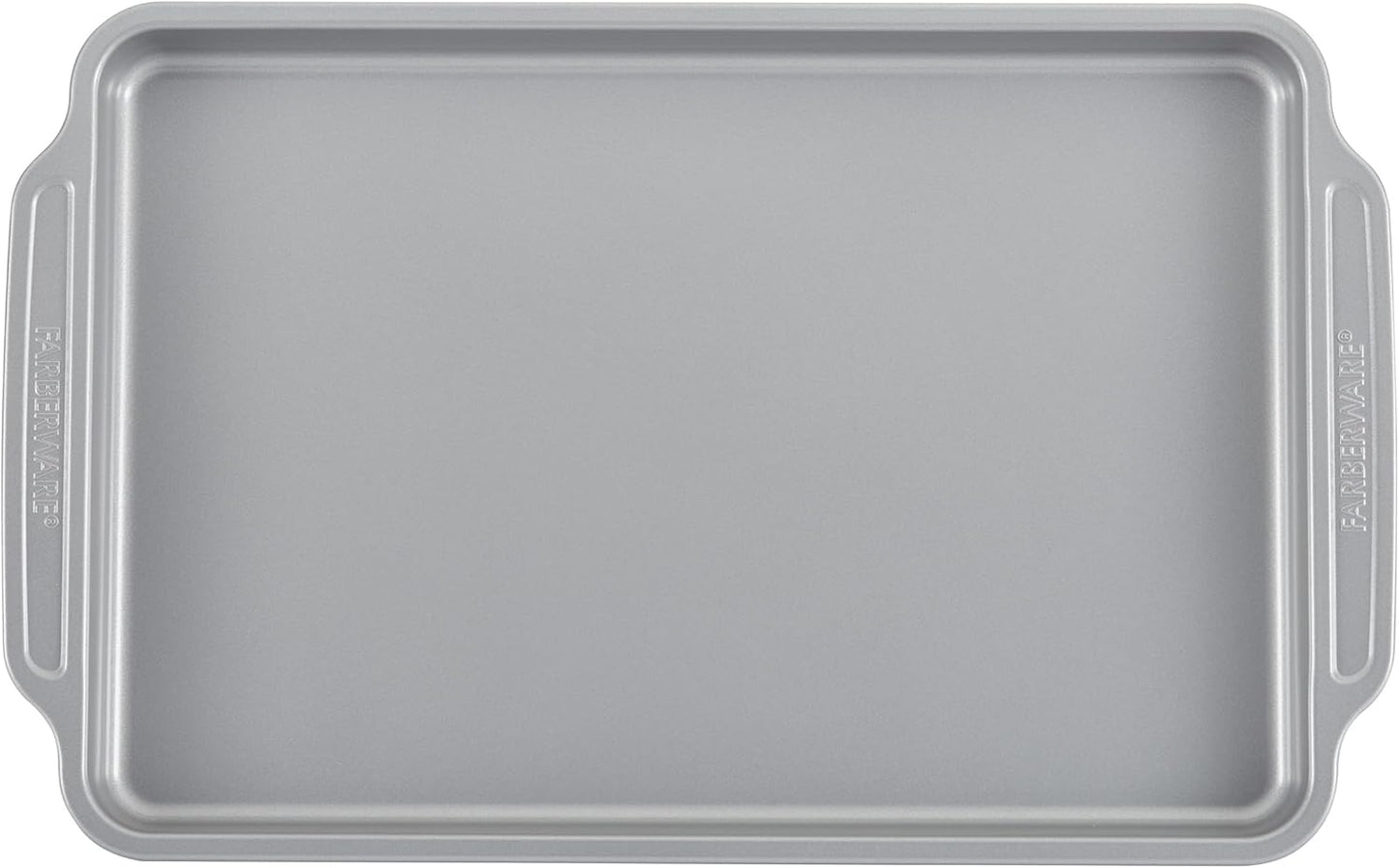 Farberware Nonstick Steel Bakeware Set with Cooling Rack, Baking Pan and Cookie Sheet Set with Nonstick Bread Pan and Cooling Grid, 10-Piece Set, Gray