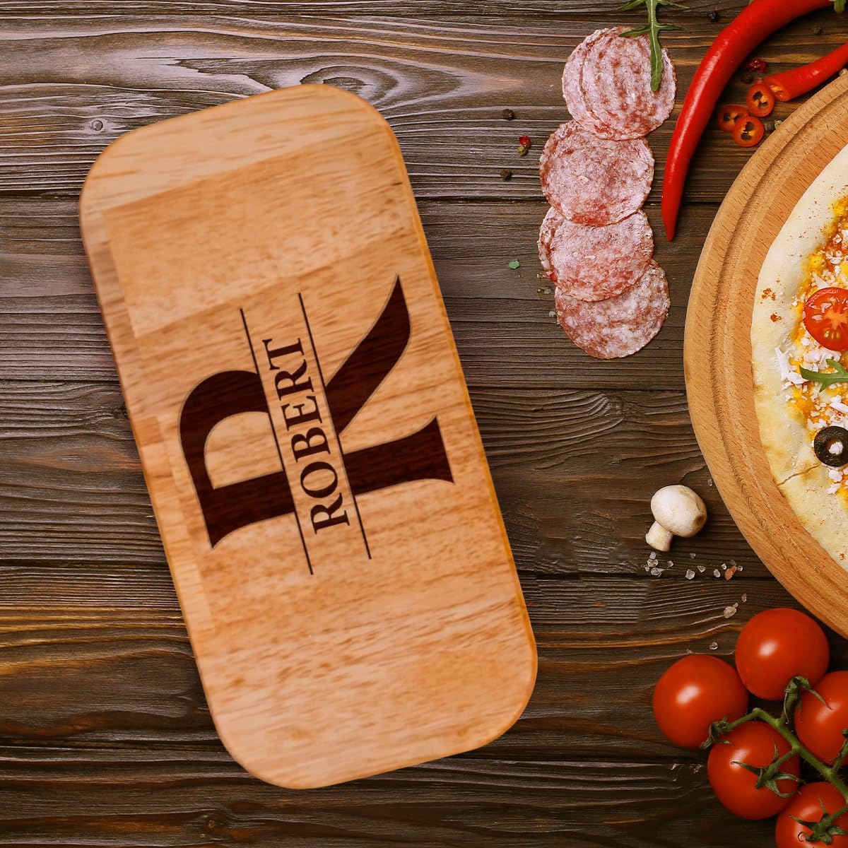 Pizza Cutter Wheel with Sharp Blade - Gifts for Men, Women, Gift for Husband, Birthday & Christmas Gift - Wooden Pizza Wheel Cutter (You Stole A Pizza My Heart)