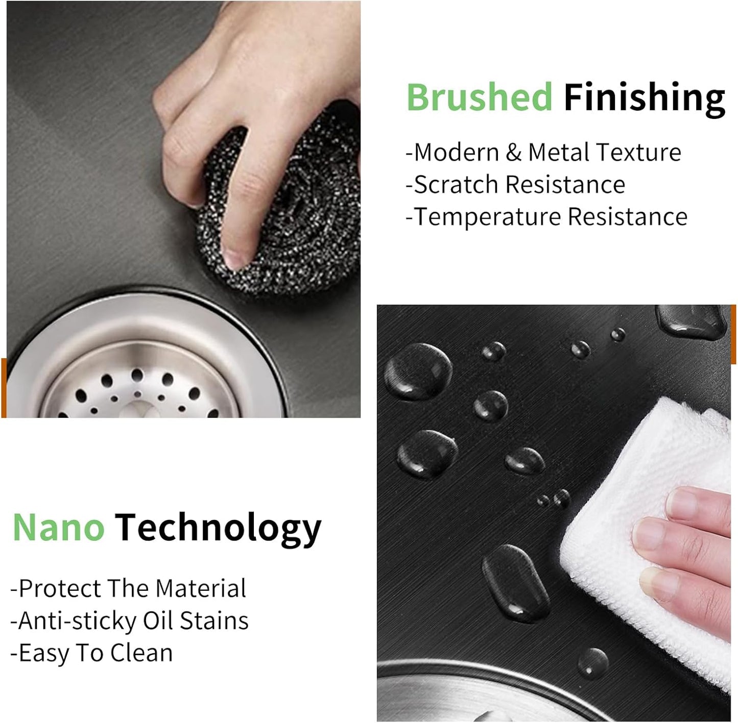 Black 18x18 In Drop In Kitchen And Bar Sink- Stainless Steel Single Bowl Kitchen Sink Modern Topmount Bar Sink With Silicon Mat,Drain Strainer Set Compatibility With Various Kitchen & Bar Style