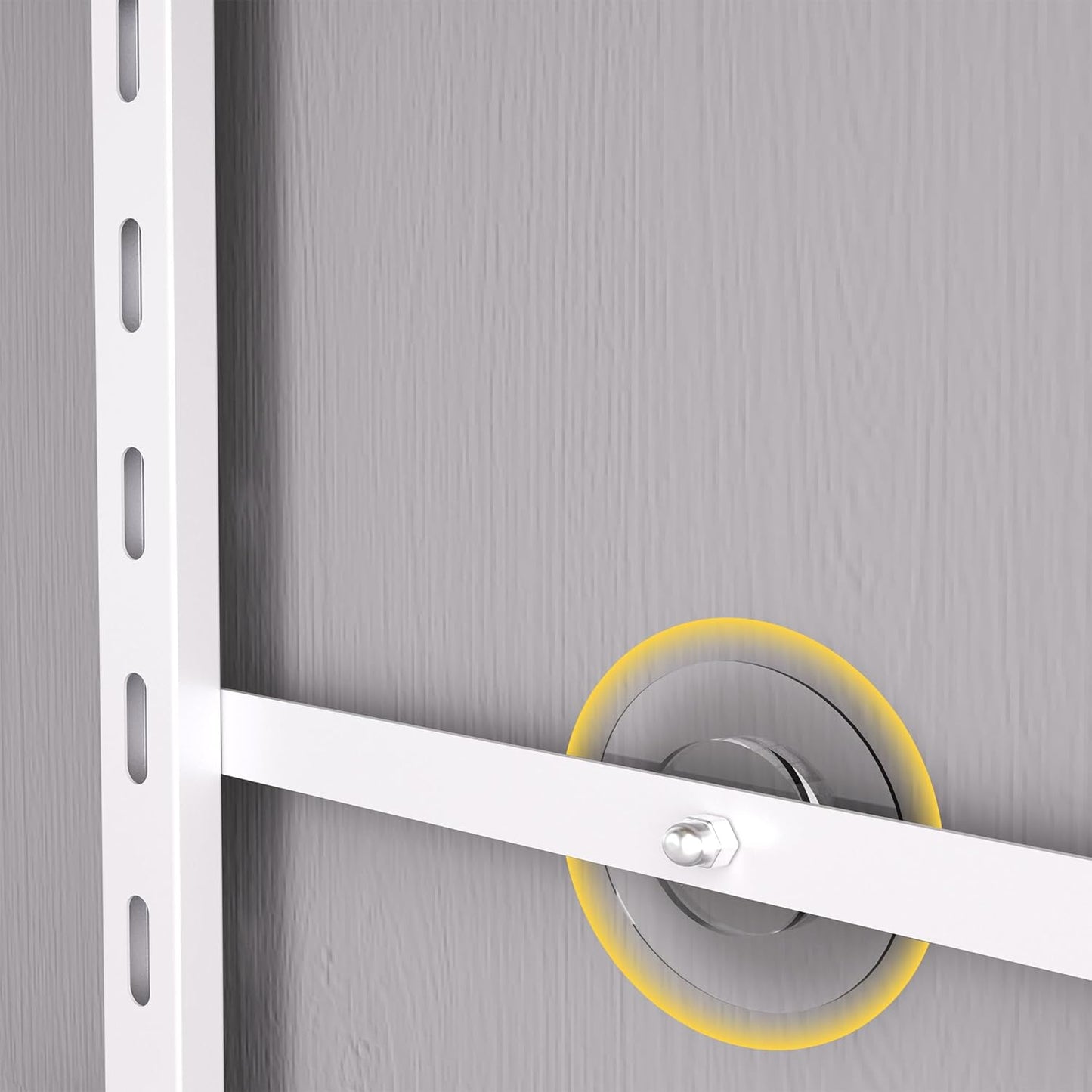 Pantry Door Organizer 12 Inch Wide, 8 Tier Hanging Adjustable Over the Door Spice Rack For Narrow Space,Matt White