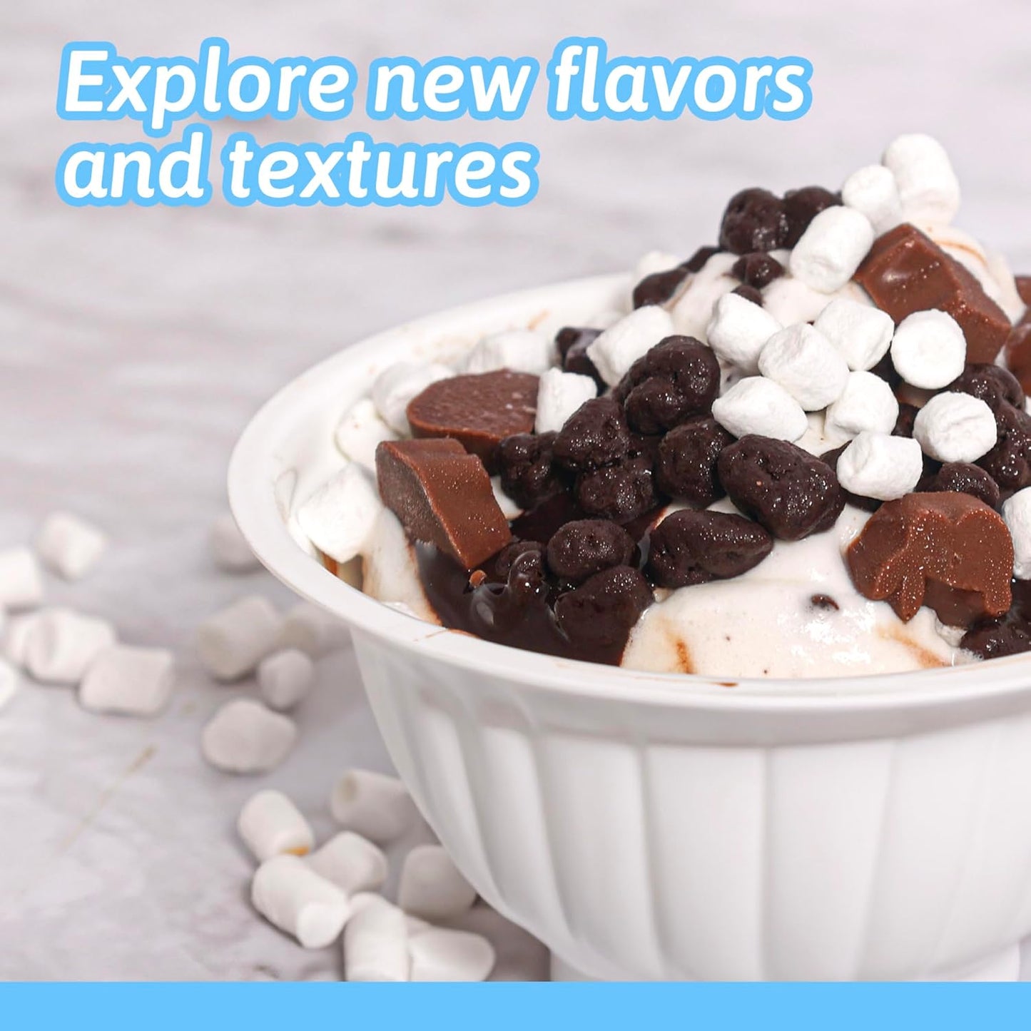 Palm and Plenty Dehydrated Marshmallow Bits | For Cereal, Hot Chocolate, Cocoa, Ice Cream and Desserts | Irresistible Sweet Treats for Snacking and Baking - Vanilla (1.1 Lb Bag)