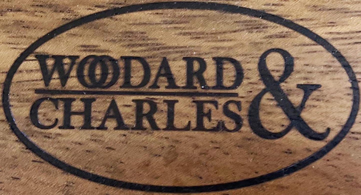 Woodard & Charles Set of 6 Acacia Wood Large Individual Salad Bowls, Snack Serving Bowls, 6 1/2" x 2 1/2"