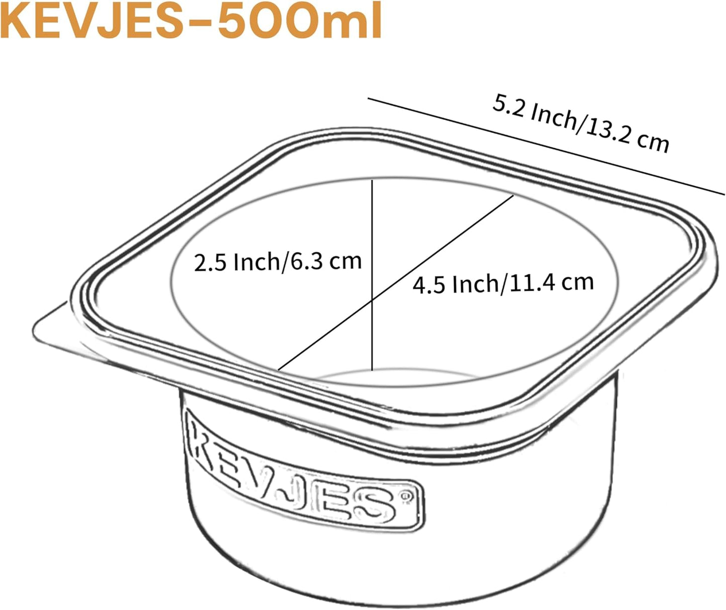 Stackable Silicone Artisan Pizza Dough Proofing Proving Containers with Lids-4 pack-500ml portion (Blue)