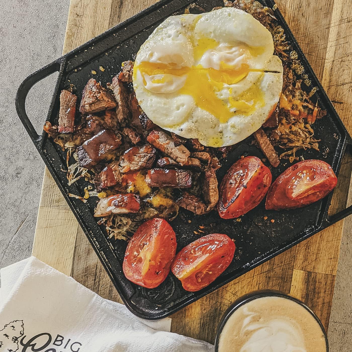 Backcountry Iron 10.5 inch Single-Burner Reversible Cast Iron Grill/Griddle