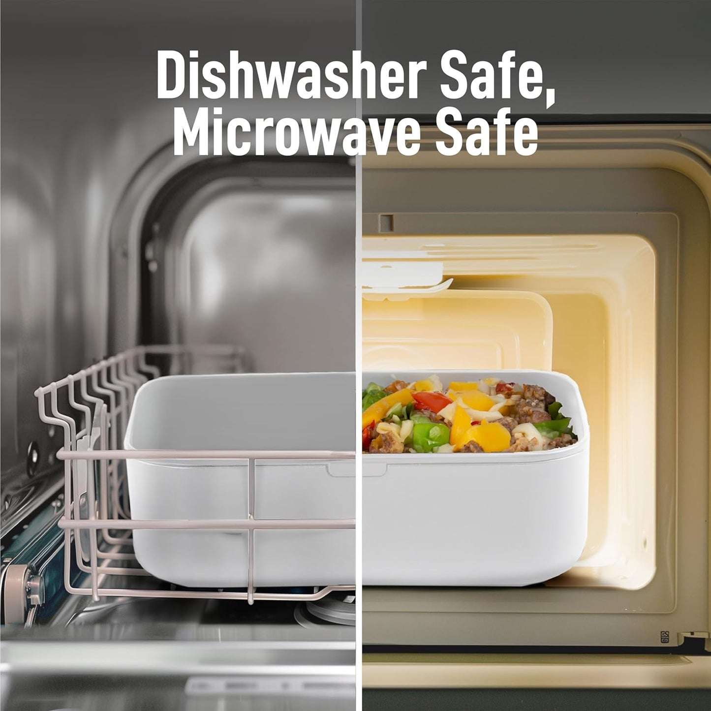 Double Premium Bento Box Adult, 67 fl oz BPA-Free - Dusty Pink Stackable Lunch Box with Leak-Proof Lids & Dividers, Perfect for Meal Prep, Lunches & Portion Control