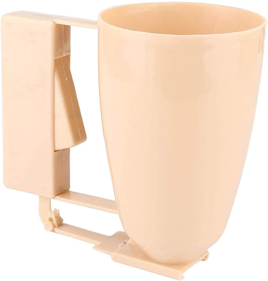 Pancake Batter Dispenser, Plastic Cupcake Pancake Dispenser Baking Cake Desserts Pancake Dispenser Baking Dispenser Cream Batter Pourer with Handle for Cupcakes, Waffles, Muffin Mix, Crepes and Cake