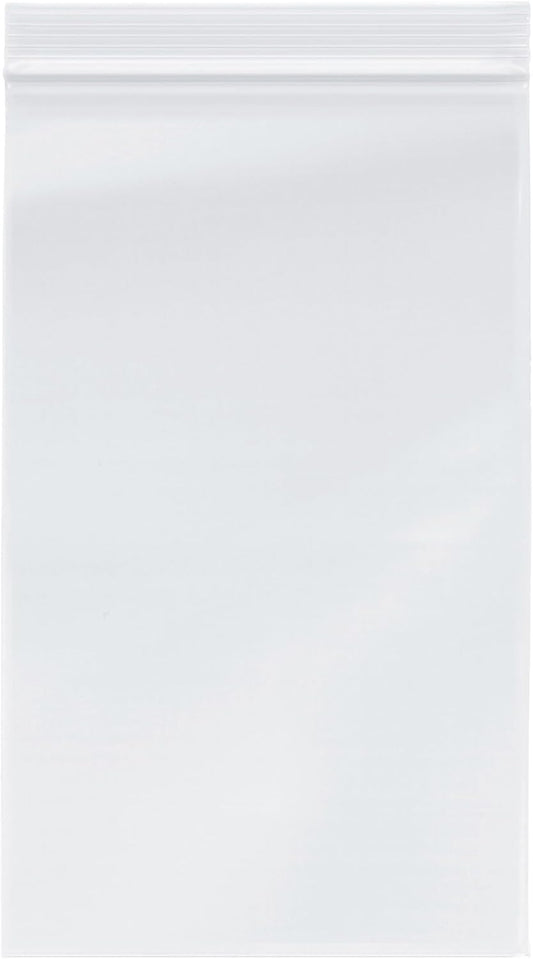 Plymor 6" x 10" (Case of 1,000), 4 Mil Heavy Duty Zipper Reclosable Plastic Bags