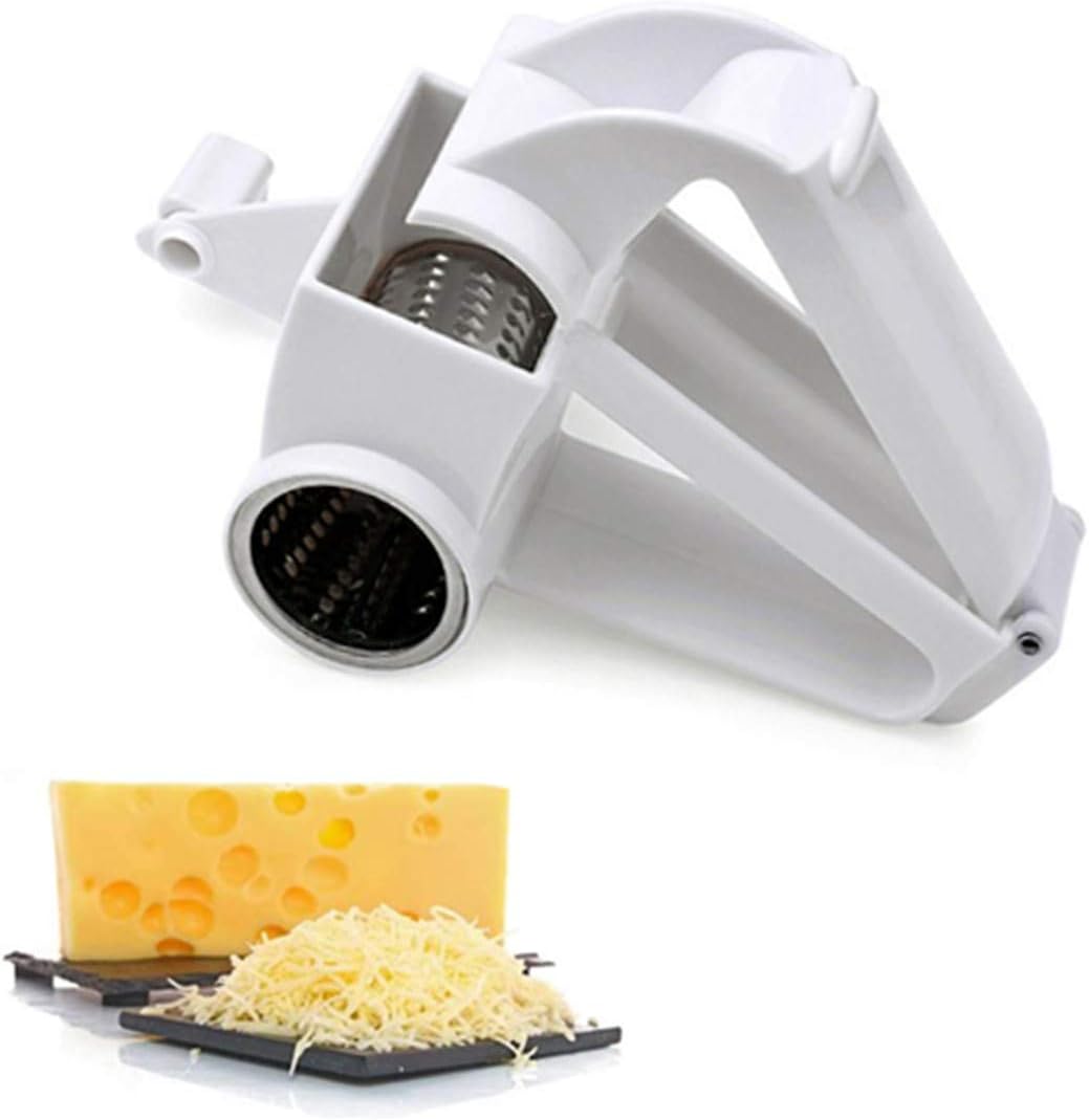Hand-operated rotary cheese grater Rotary cheese grater, rotary cheese grater with stainless steel bucket, used to grind hard cheese, chocolate, nuts, etc.