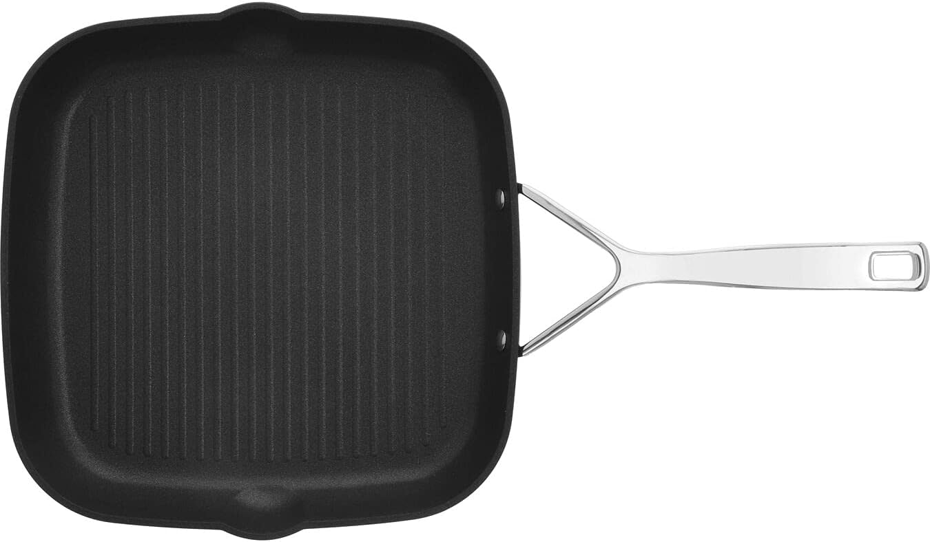 Demeyere AluPro 11-inch Aluminum Nonstick Perfect Pan Grill Pan