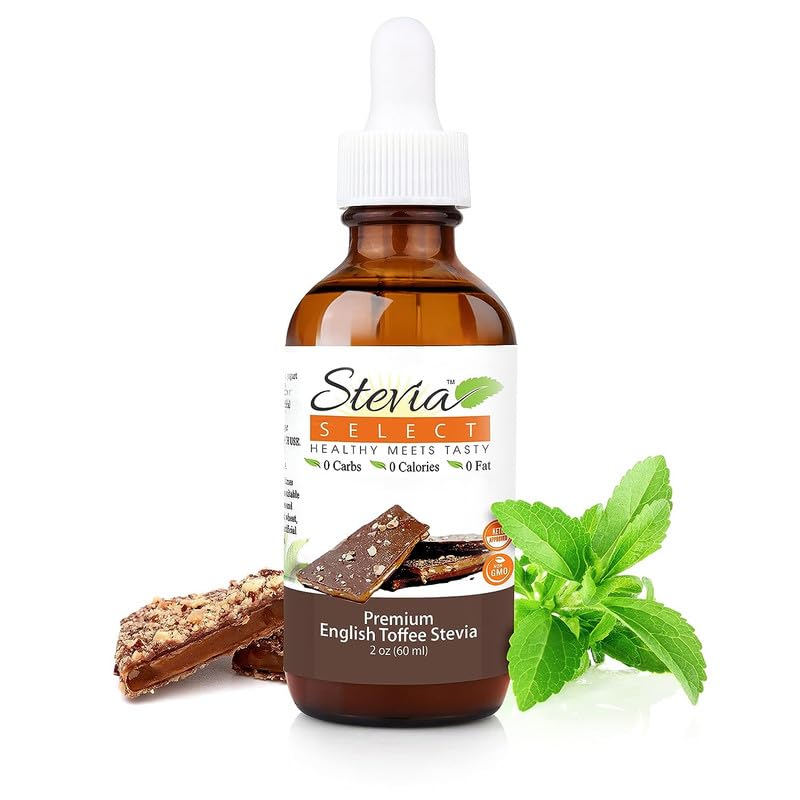 Stevia Select Stevia Drops-English Toffee Stevia Flavor 2 oz Stevia Liquid