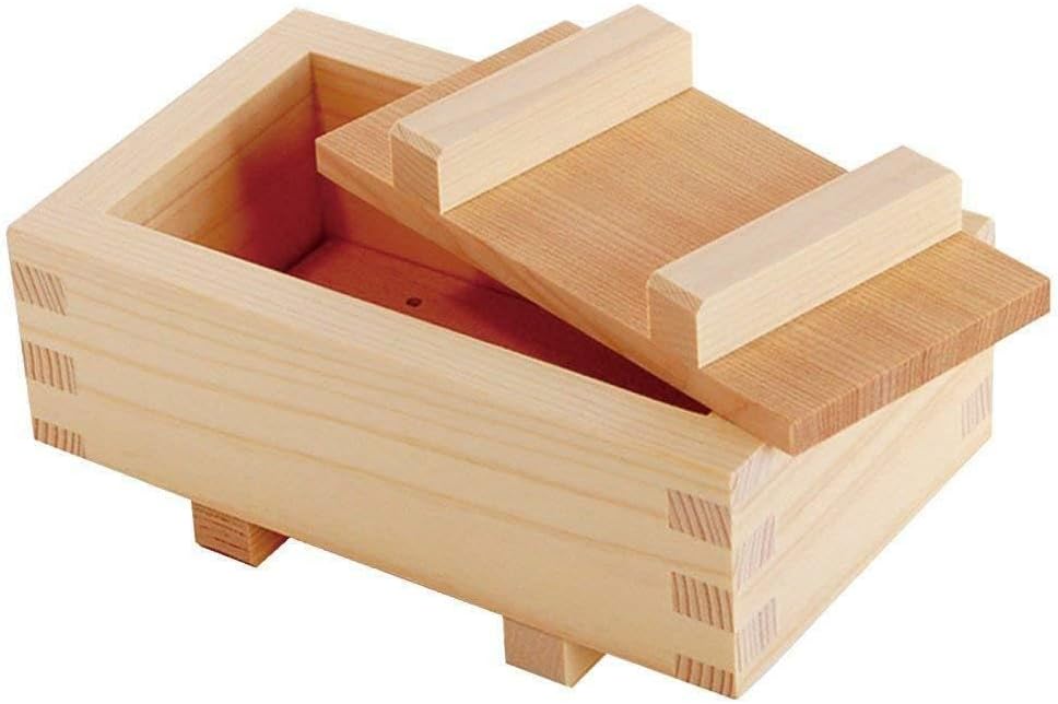 JapanBargain 3131, Wooden Rectangular Oshizushi Sushi Press Mold Maker Rice Mold, 7x4 inch, 2 Pack