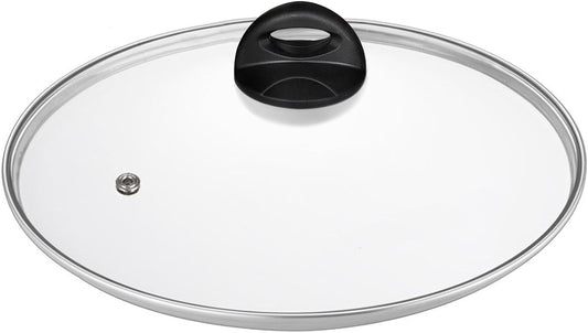 Glass Lids for Pot and Pan, 8, 9.5, 10.25, 11, 12, 12.6, 13.5, 14 Inch Tempered Replacement for Covers Kitchen Cookware, Frying Pan, Wok, Skillet (11 Inch)
