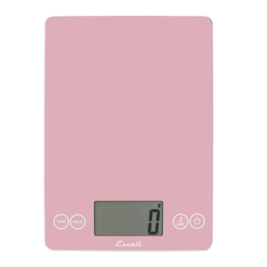 Escali Arti Classic Digital Coffee Scale Espresso Scale and Countertop Food Scale, 15-Pound Capacity, Pink