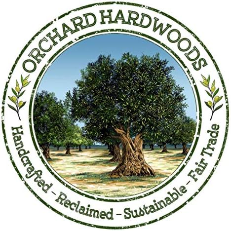 8" Artisan Olive Wood Serving Bowl Wooden Farmhouse Décor Bowl for Fruit, Salads, Snacks, Dips, Keys, Potpourri. In Small 6", Med 7", Lg 8", XL 11", XXL 12". (Large 8 inch)