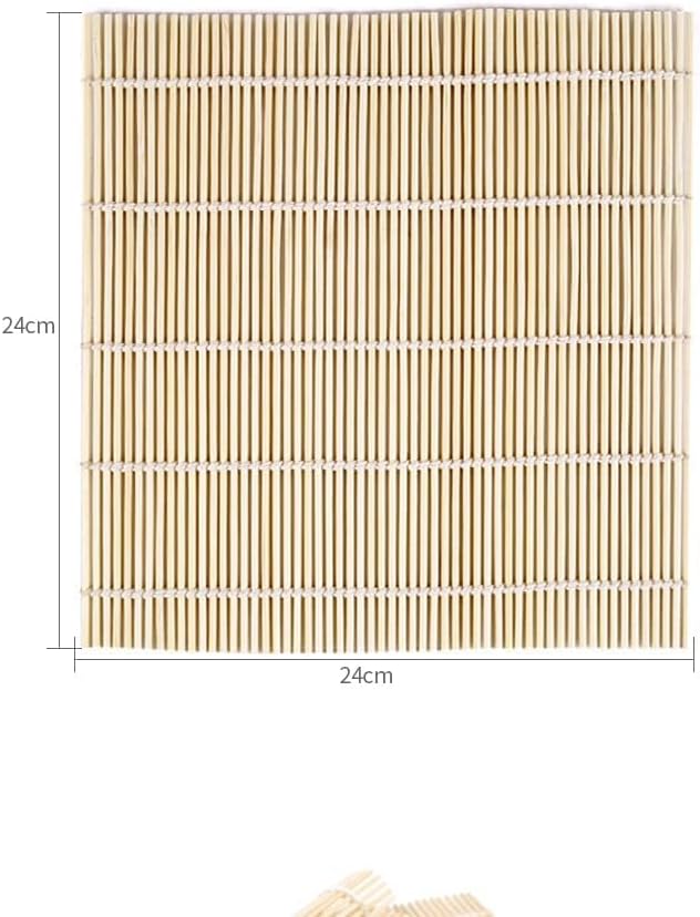 2 Pack Bamboo Sushi Rolling Mat, Sushi roll maker,Sushi making kit, Bamboo Sushi Rolling Mat,Sushi maker(9.5" x 9.6")