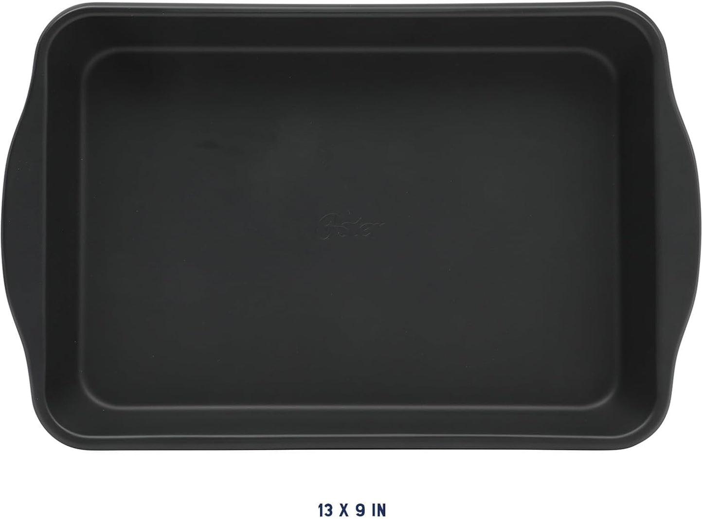 Oster Teston 13 x 9 Inch Rectangular Nonstick Carbon Steel Cake/Baking Pan - Matte Black