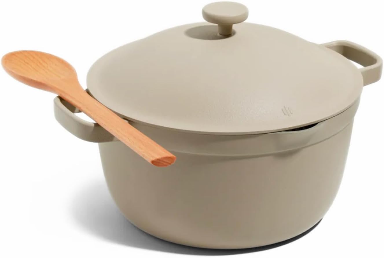 Our Place Perfect Pot - 5.5 Qt. Nonstick Ceramic Sauce Pan with Lid | Versatile Cookware for Stovetop and Oven | Steam, Bake, Braise, Roast | PTFE and PFOA-Free | Toxin-Free, Easy to Clean | Steam