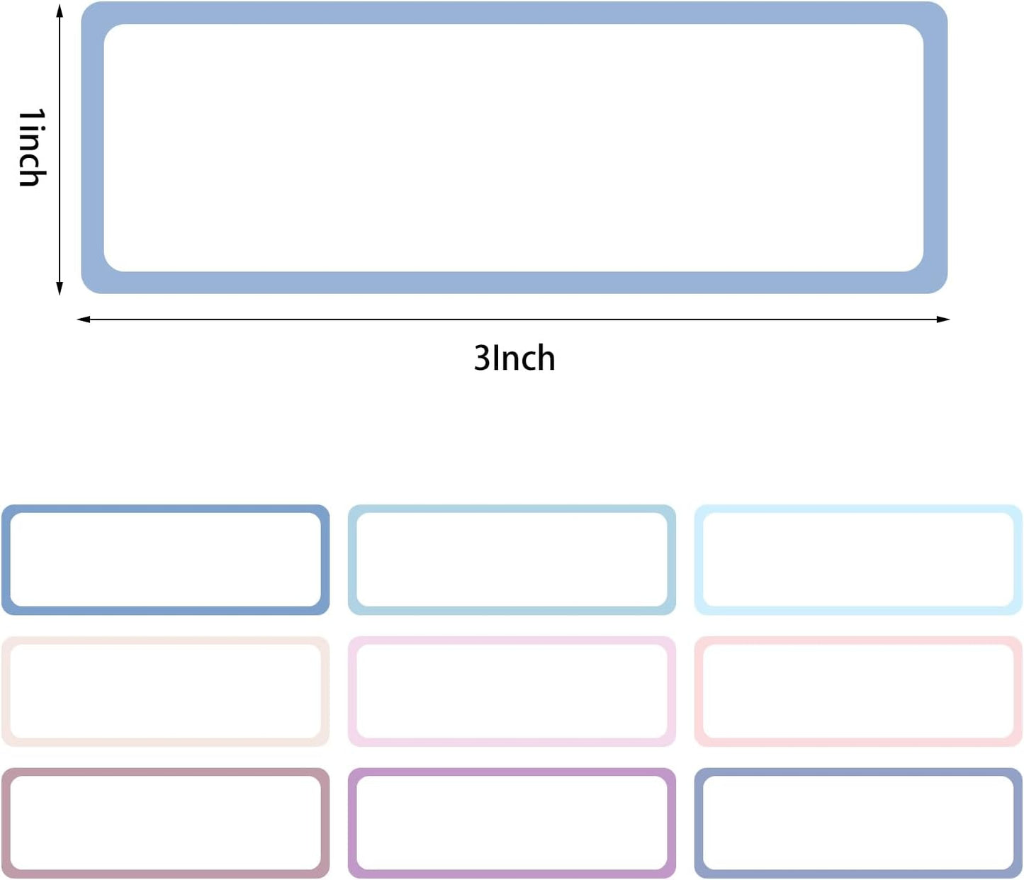 1000Pcs Removable Food Labels, Colored Freezer Labels Stickers Waterproof Oil for Food Containers, Classroom, Storage (10 Colors)