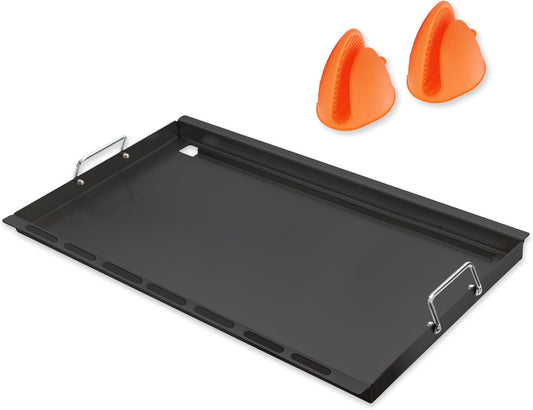 SafBbcue Full Size Griddle Inserts for Nexgrill 720-0896 720-0896B 720-0896C 720-0896E 720-0896CP 720-0898 720-0898A Flat Top Griddle for Homedepot Nexgrill 730-0898 730-0898A, Carbon Steel