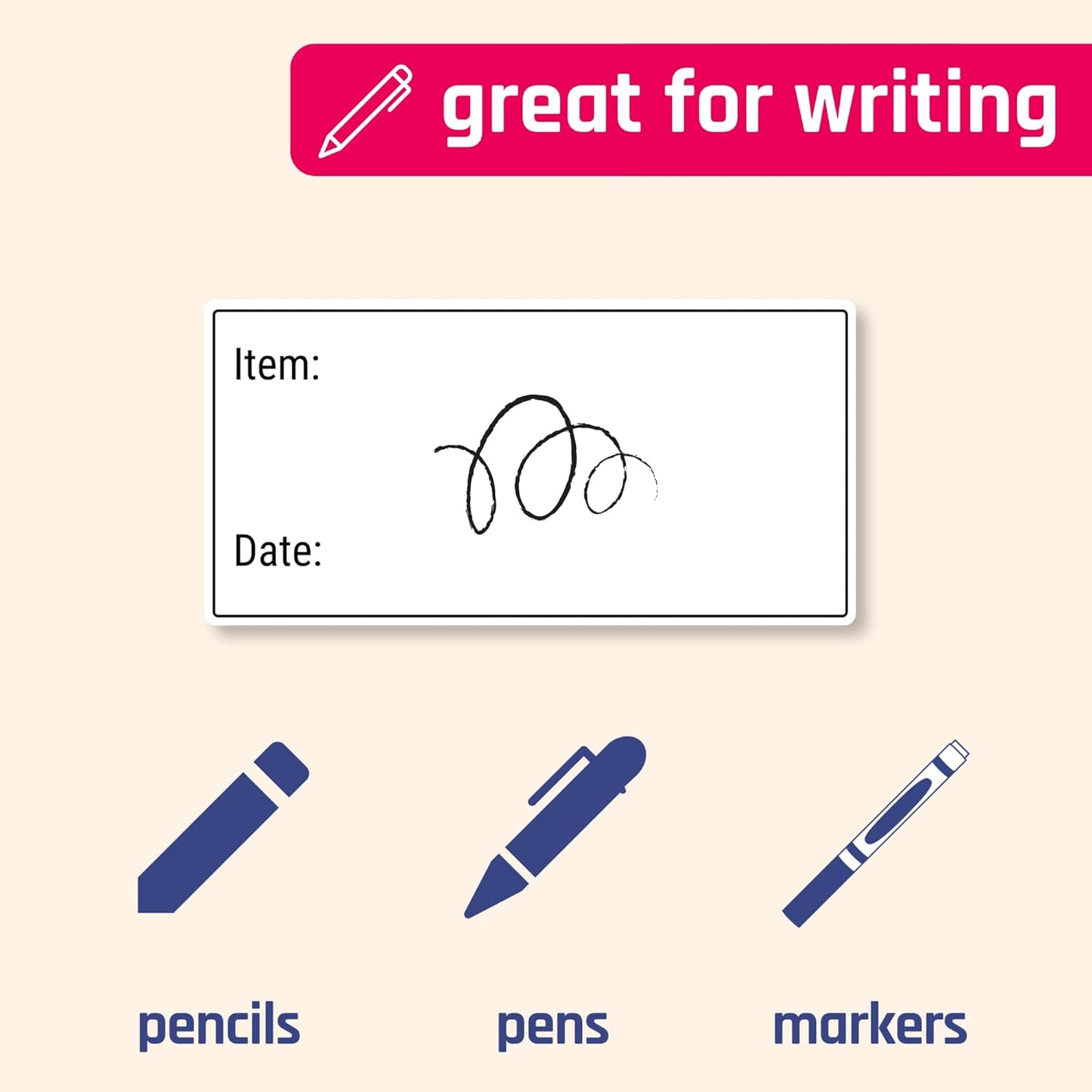 200 Pieces, 2" x 1", Removable Food Labels for Freezer Storage, Date Stickers to Write On