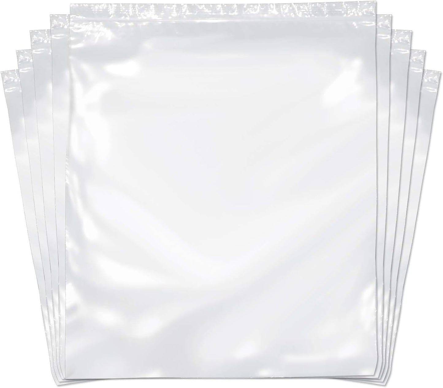 SNL Quality Zipper Lock Extra Large Jumbo Reclosable Clear Disposable Plastic Bags, Strong | 16" X 19" - 2 MIL - 100 Bags