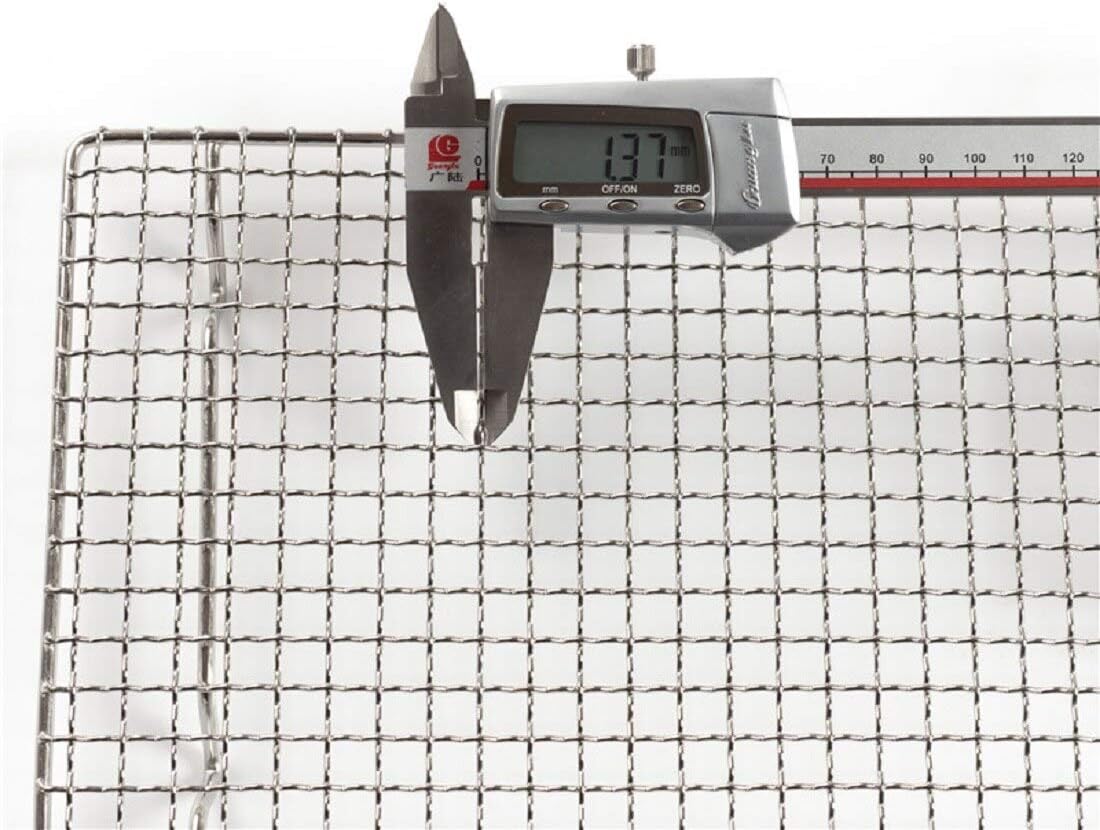 304 Stainless Steel Cooling Rack Versatile Baking Rack Heat Resistant Rust Proof Sturdy Grate 10.6"*10.6"