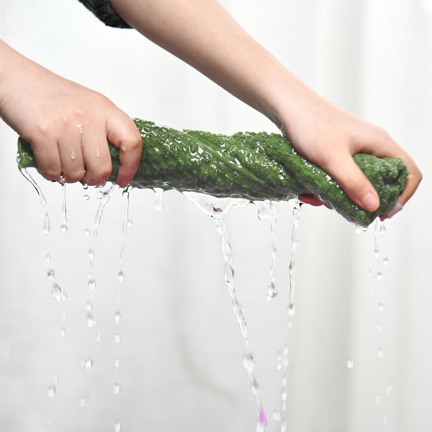 Artoid Mode Ring Spun Cotton Green Kitchen Dish Towels, 15x25 Inch Ultra Soft Absorbent Quick Drying Household Cleaning Tea Towels Bar Towels Set of 6