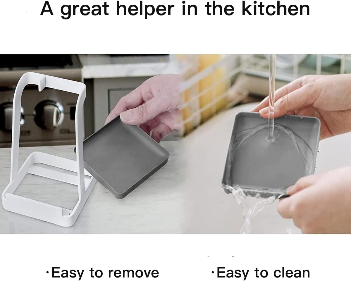 Spoon Rest and Lid Holder for Stove Top – Heat-Resistant Steel Organizer for Utensils, Lids, and Tongs – Drip Tray for Kitchen Counter