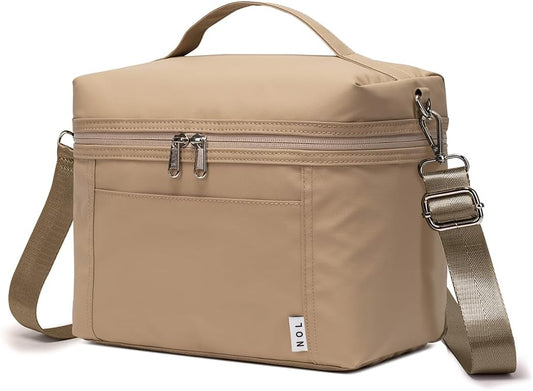 NOL Natural Organic Lifestyle Insulated Lunch Bags for Women Cooler Bag Lightweight Nylon Waterproof Lunch Box For Work