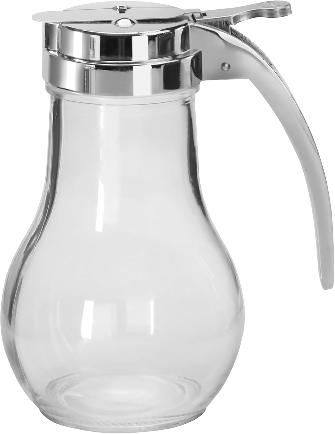New Star Foodservice 22490 Syrup Dispenser with Chrome Plated Zinc Alloy Top, 14-Ounce, Set of 12