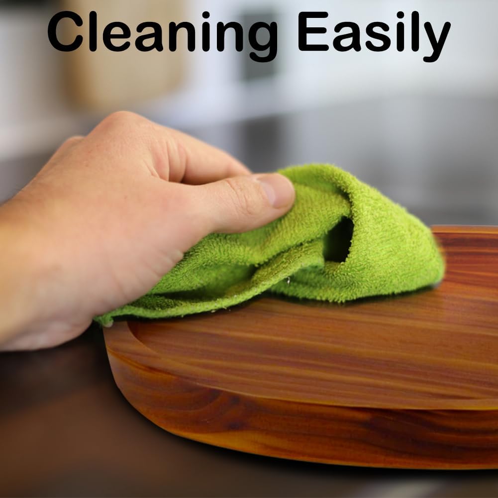 18" Acacia Wood Lazy Susan Organizer Kitchen Turntable for Cabinet Pantry Table Organization