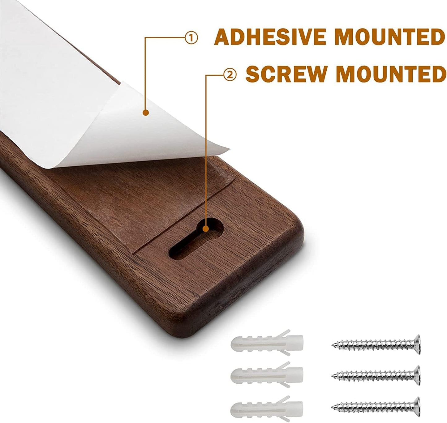 HOSHANHO Knife Magnetic Strip, Acacia Wood Powerful Magnetic Knife Strips, Magnetic Knife Holder for Wall 10 Inch Use as Magnetic Tool Organizer, Home Organizer