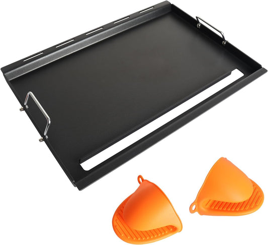 6788 Full-Size Griddle Inserts for Weber GS4 Genesis II 300 & Genesis II LX 300 SER Flat Top Grill Griddle with Handles for Weber Genesis II E310 E330 S315 EX315 SX335 EX335 Series Gas Grills