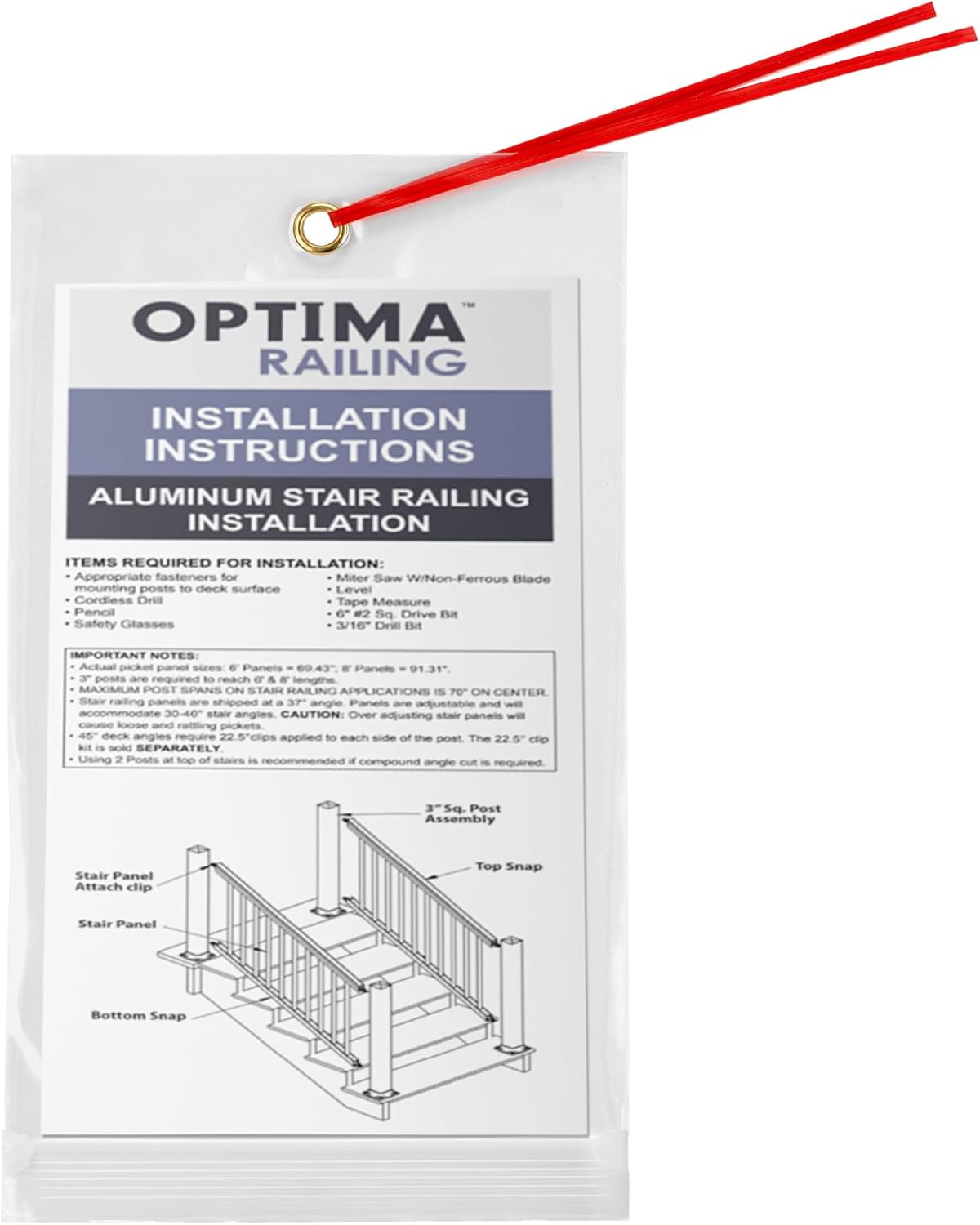GPI - 5" x 7" Reclosable Zip Bags with Bottom Hang-hole & Pre-inserted 12" Twist-tie. 4 Mil Heavy-duty Resealable Zipper Baggy with Grommet/Metal Eyelet for Hanging (Insert Size 4.5x5.5) 100 Pack