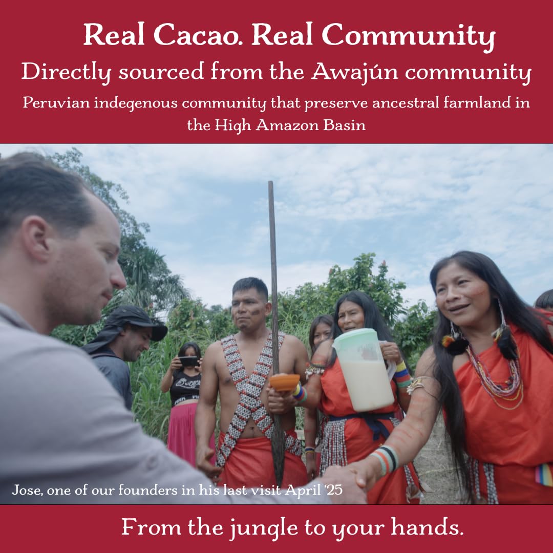 Cacao Adventures Ceremonial Grade Cacao | 100% Pure Cacao | Dairy & Vegan Free | Unsweetened | Vegan Peruvian Cacao