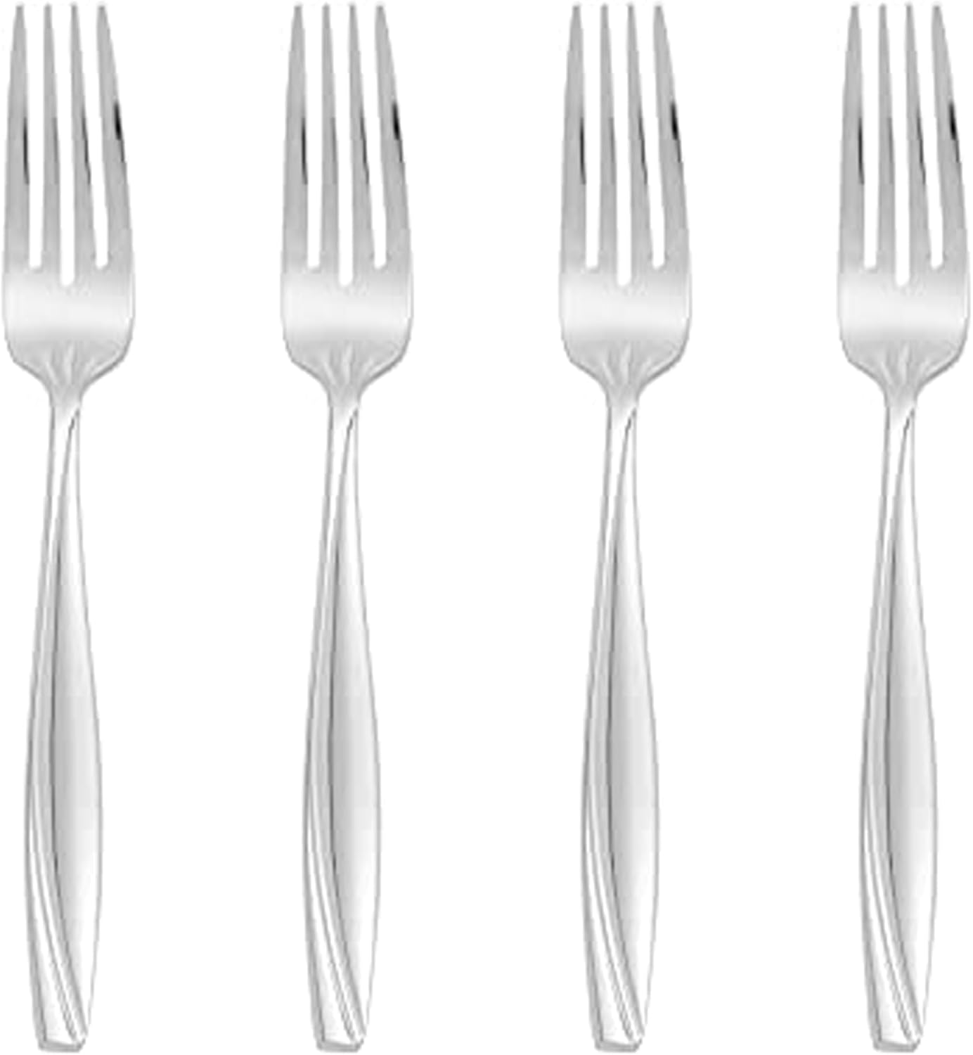 Oneida Camlynn Everyday Flatware Salad Forks, 0.20 LB, Metallic
