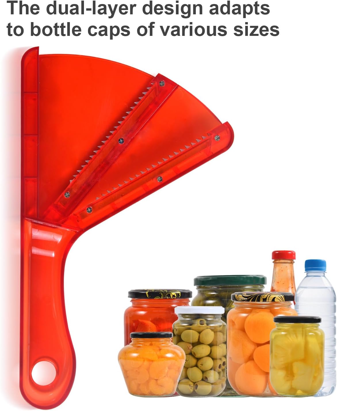 Jar Opener for Weak Hands, Multifunction Jar Opener Gripper, Bottle Openers for Seniors, Kitchen Gadgets, Non-Slip Jar Openers for Seniors, Arthritis, Lid Opener, Christmas Gifts for Elderly/Women/Men