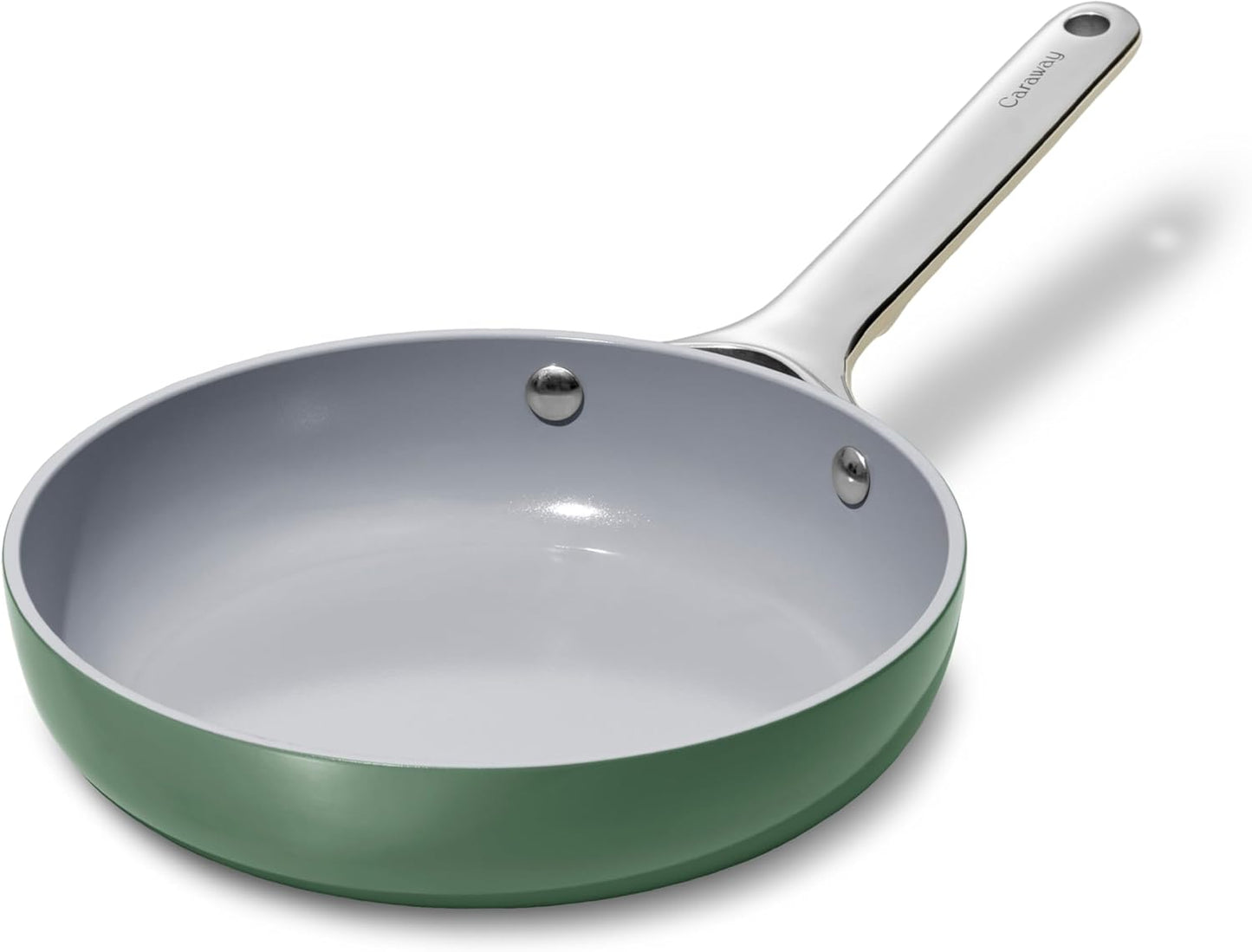 Caraway Nonstick Ceramic Mini Fry Pan (1.05 qt, 8") - Non Toxic, PTFE & PFOA Free - Oven Safe & Compatible with All Stovetops (Gas, Electric & Induction) - Sage