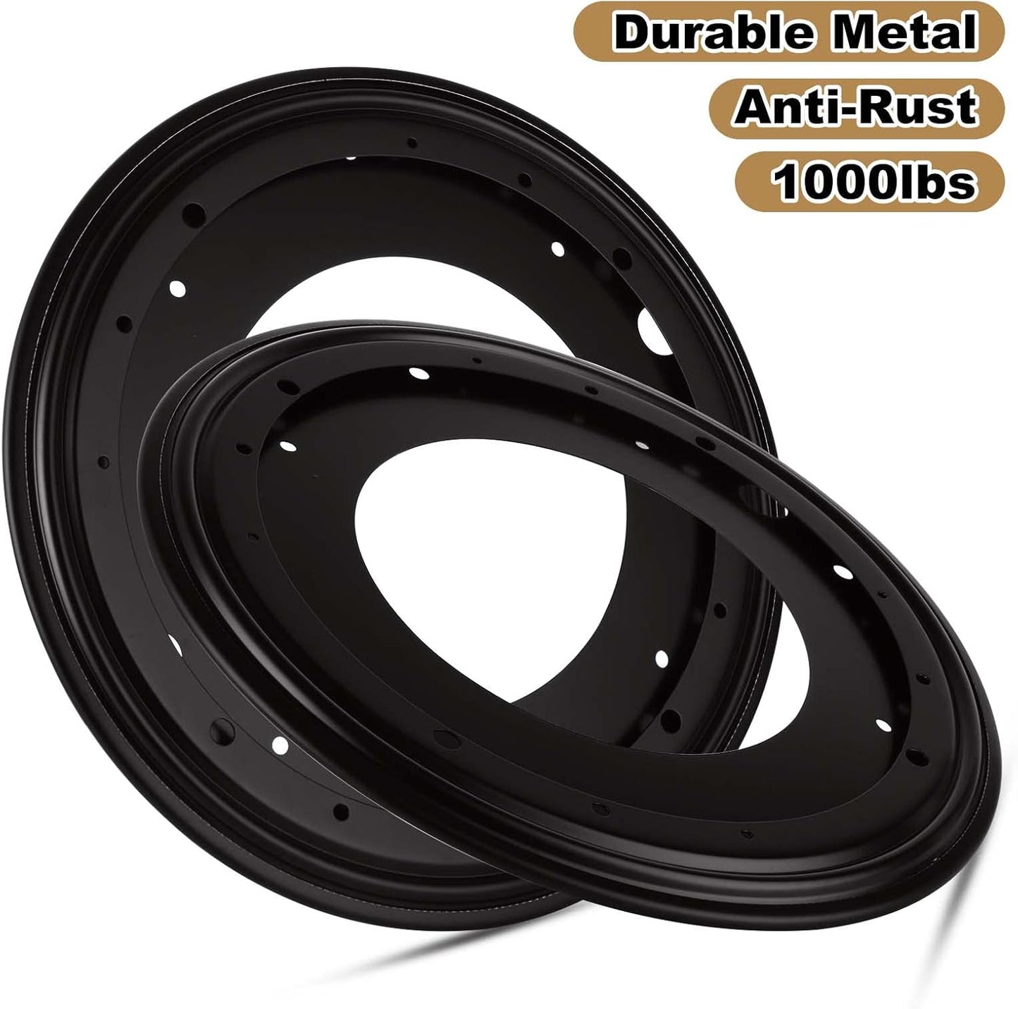 12 inch Lazy Susan Hardware, 4 Pcak Large Lazy Susan Turntable Bearing 5/16" Thick 1000lbs, Lazy Susan for Table, Serving Trays, Kitchen Storage Racks, Craft Table, Rotating Bearing Plate