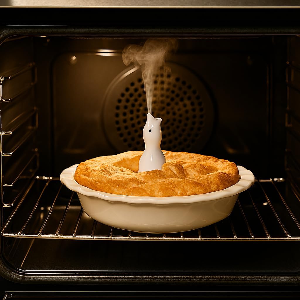 Mrs. Anderson’s Baking Pie Birds, Fine White Porcelain, Set of 2