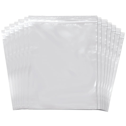 SNL Quality Zipper Lock Reclosable Clear Disposable Plastic Bags, Strong | 8" X 10" - 2 MIL - 100 Bags