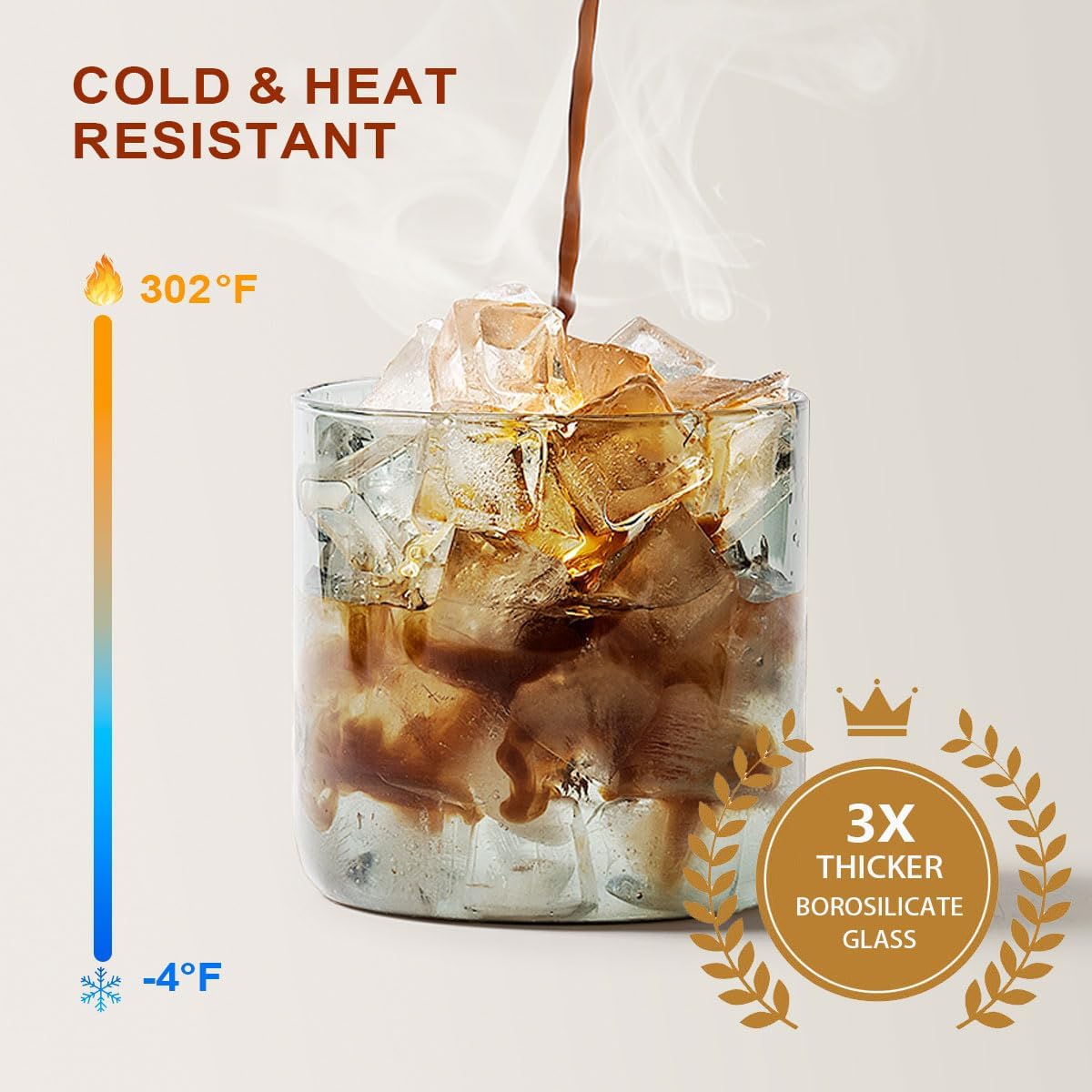 Ankou Glass Coffee Canister 900ml x 2 Jar, Airtight Food Storage Container with Pop Lid, Kitchen High Borosilicate Glass Contianers For Tea Coffee Bean Sugar