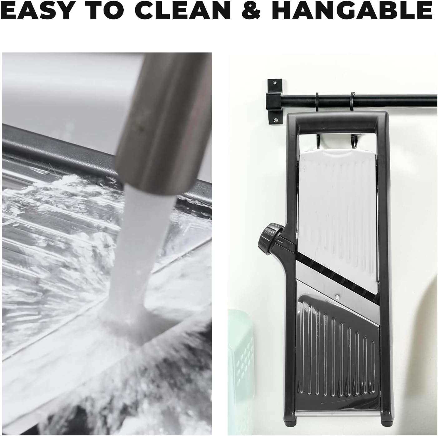 ZHANG XIAO QUAN SINCE 1628 Mandoline Food Slicer for kitchen, Adjustable Stainless Steel Mandoline Vegetable slicer Julienne, Onion Potato Chip French Fry vegetable slicer