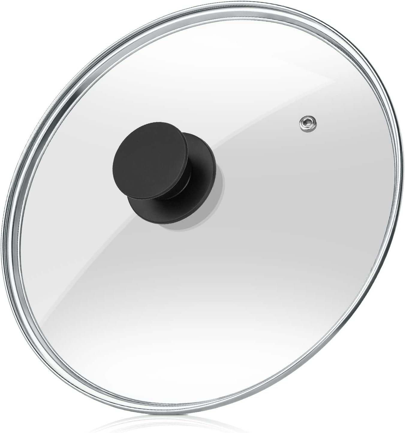 Wadaza Pan Lid 12 Inch - Tempered Glass Pot Lid - Oven Safe Replacement Glass Lid for Frying Pan Wok Pot Skillet